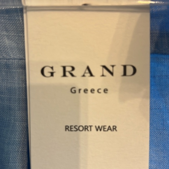 Grand Greece Resort Wear Linen Shirt - Picture 2 of 6